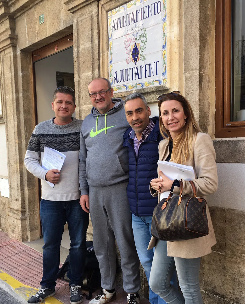 Concejales de la oposición de el Poble Nou de Benitatxell