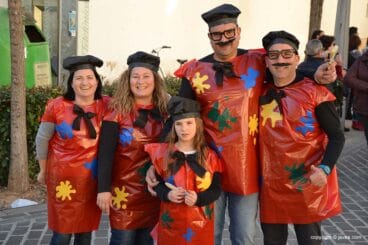 Disfraz de pintores en el Carnaval de Xàbia