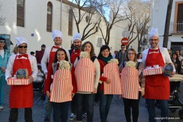 Original disfraz de palomiteros y palomitas en Xàbia