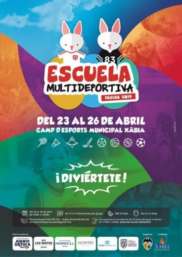 Escuela deportiva CD Jávea Pascua 2019