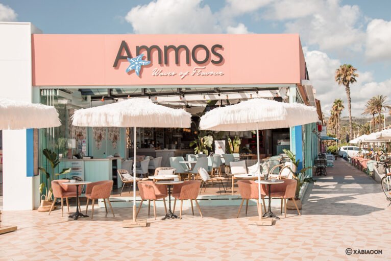 Außenansicht des Ammos Restaurants in Jávea