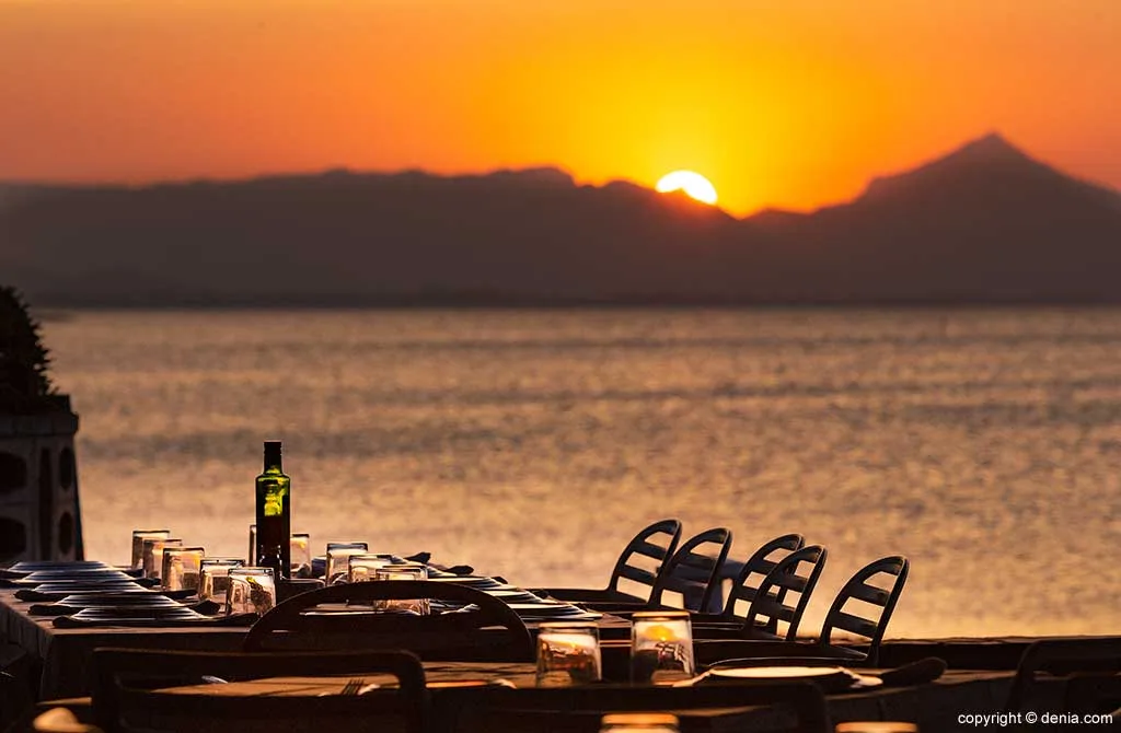 Puesta de sol en la Terraza Restaurant Noguera