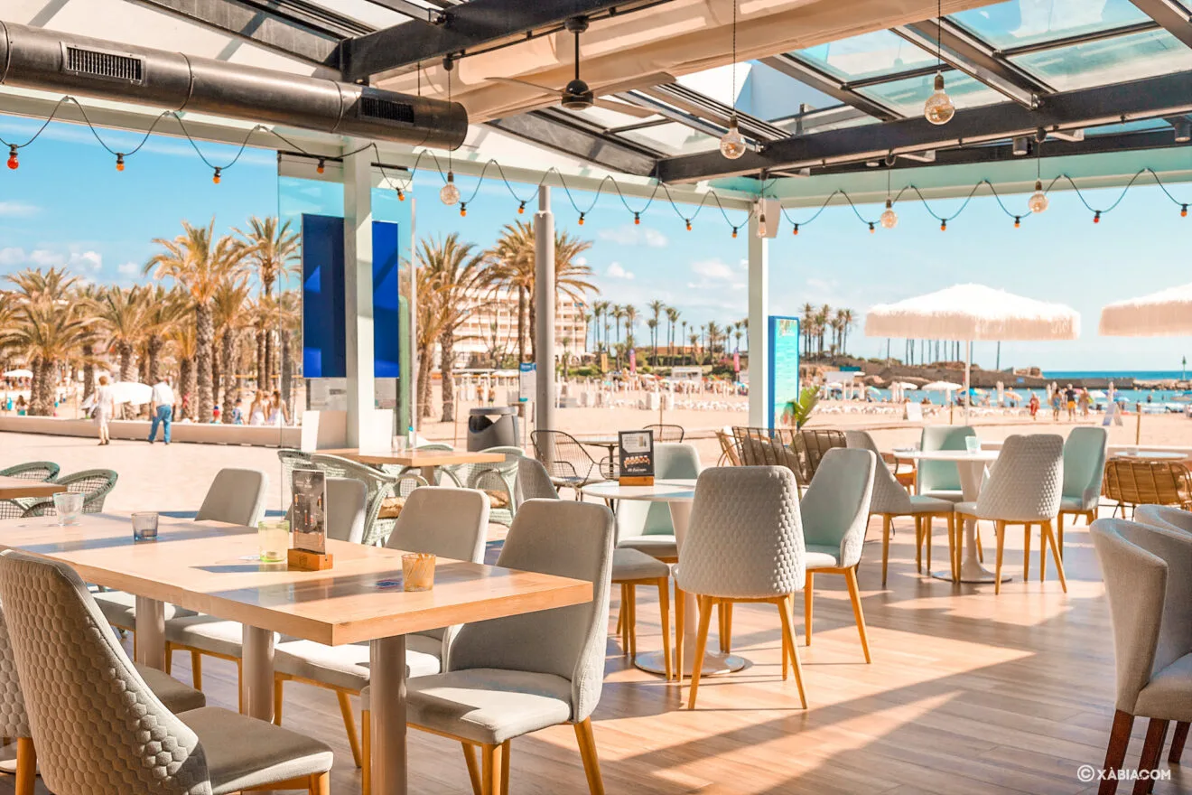 Vistas de la terraza de Restaurante Ammos en Jávea