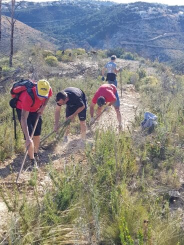 Actuación en las sendas de Xàbia (2)