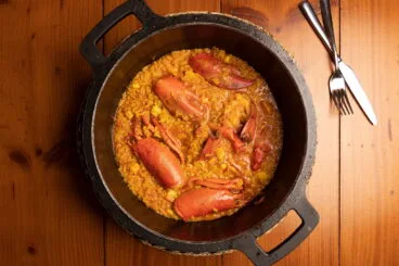 Arroz con bogavante – Restaurante Posidonia