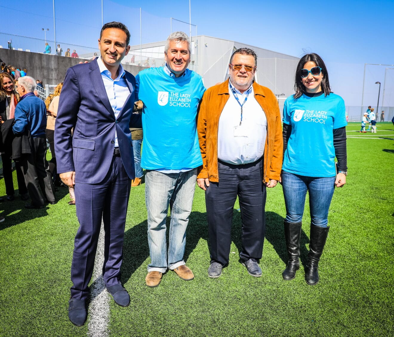 Carneval on the Cumbre- President Diputación Alicante, César Sánchez, Chris Akin, Director del Colegio, Mark, Consul Honorario Británico, Isabel Calatayud Directora de Admisiones y Relaciones Externas