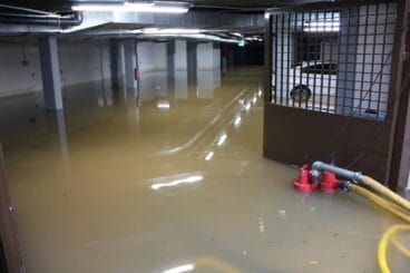 Inundación en Xàbia por la lluvia