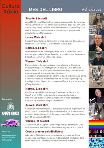 Mes del libro Cultura