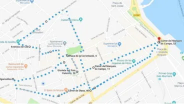 Recorrido de la 6º Carrera Solidaria a favor del Raquel Payá