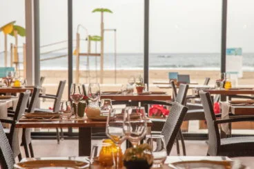 Vistas al mar desde el comedor de Restaurante Posidonia