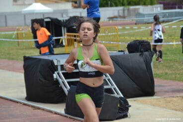 Atleta de Xábia en el cross