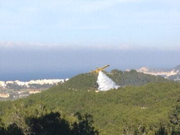 Avioneta en las labores de extinción