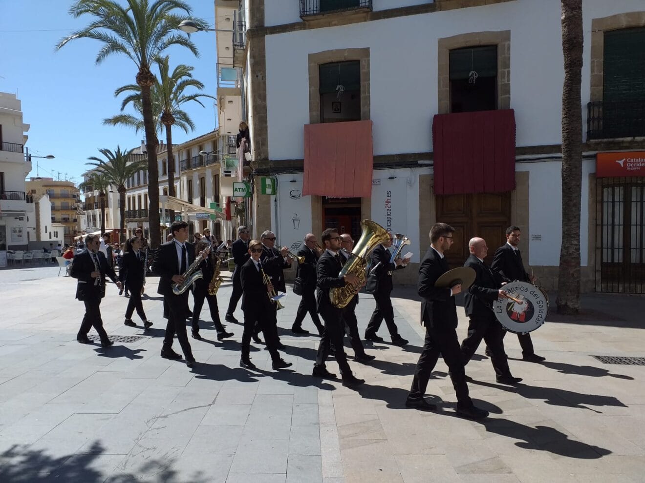 Banda de música en las fiestas de San Francisco de Paula