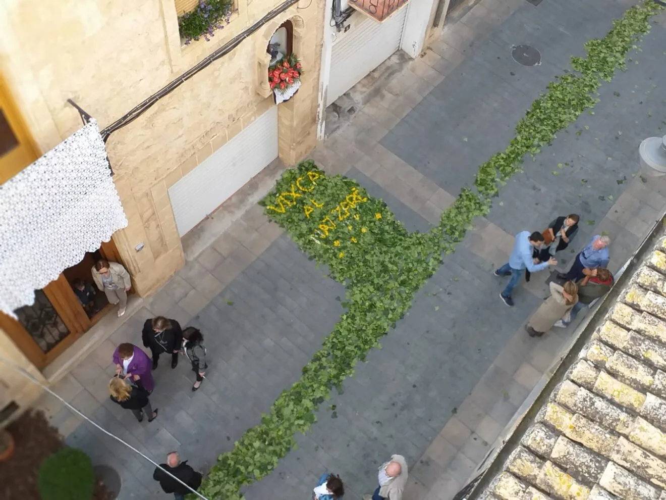 Calle Jesús Nazareno antes de la procesión