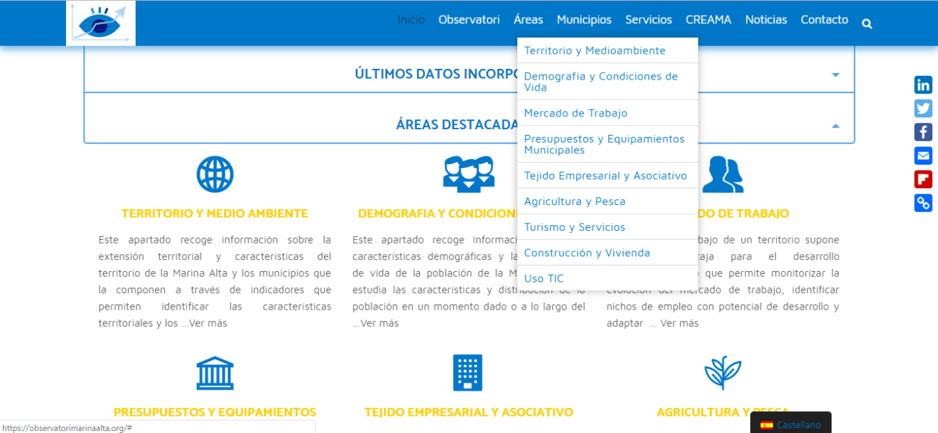 Creama. Web Observatori