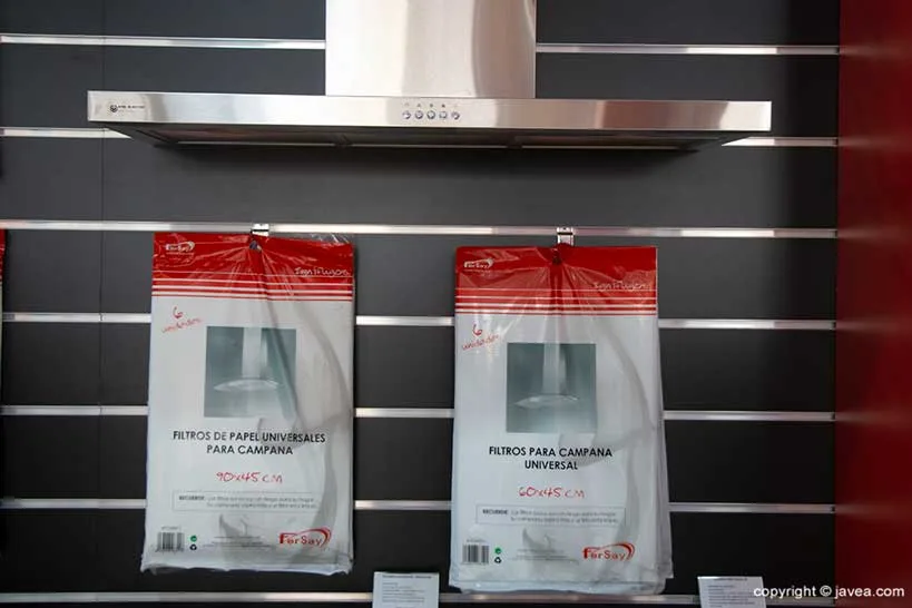 Filtros para campana de cocina - Fersay Jávea