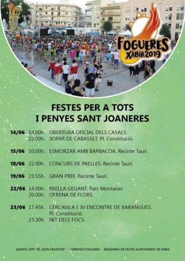 Cartel actos Fogueres