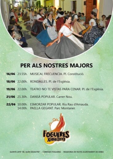 Cartel actos Fogueres