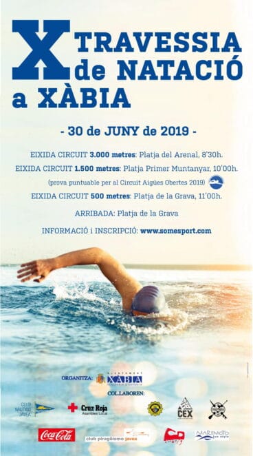 Cartel de la Travesía de Natación de Xàbia