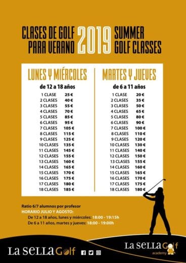Clases de golf – La Sella Golf