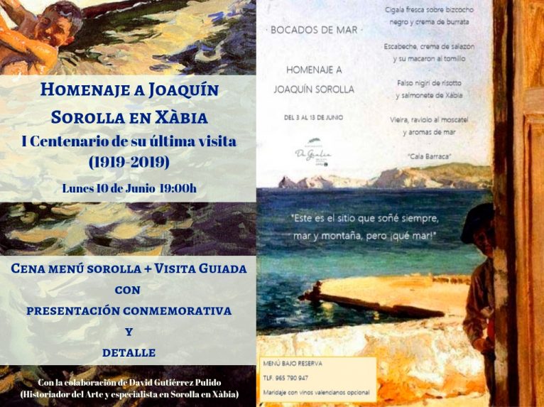 Homenaje Joaquín Sorolla Jávea - Restaurante Da Giulia