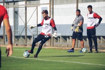 Entrenamiento de Ortolá con el CD Tenerife