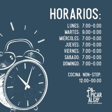 Horario verano – Pa Picar Algo