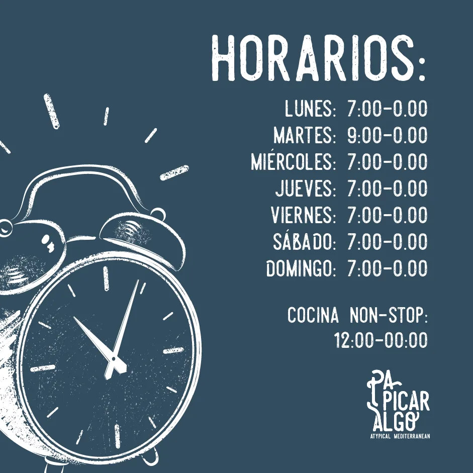 Horario verano - Pa Picar Algo