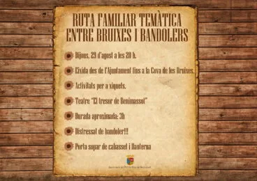 Ruta bandoleros en el Poble Nou de Benitatxell