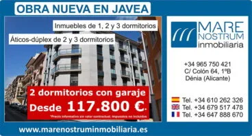 Pisos de obra nueva en Jávea – Mare Nostrum Inmobiliaria