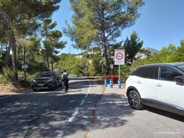 Barrera de acceso a la Granadella
