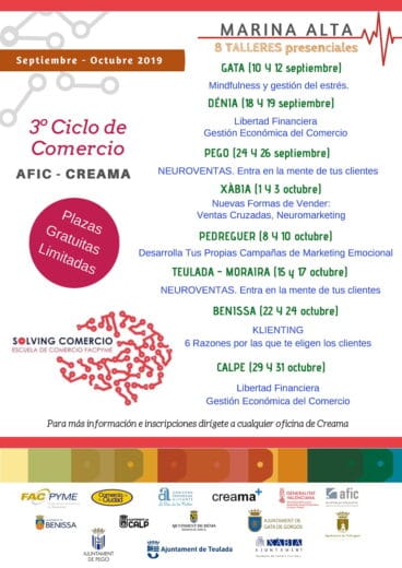 Calendario de cursos de Creama