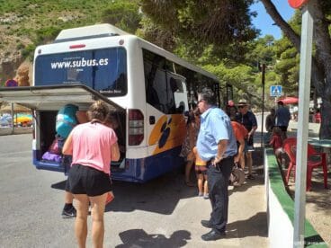 Usuarios del transporte a la Granadella