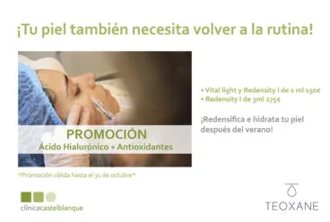 Promoción de tratamiento de ácido hialurónico en Dénia – Clínica Estética Castelblanque