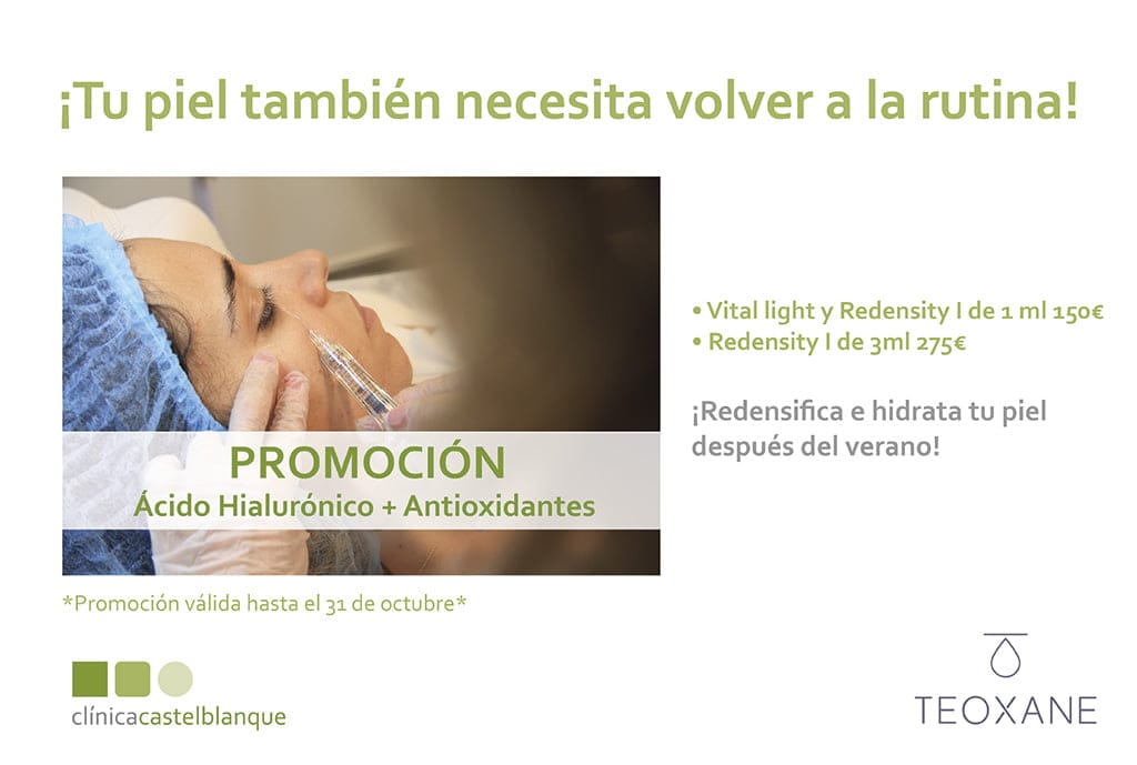 Imagen: Promoción de tratamiento de ácido hialurónico en Dénia - Clínica Estética Castelblanque