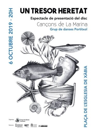 Cartel de presentación del espectáculo del Grup de Danses Portitxol