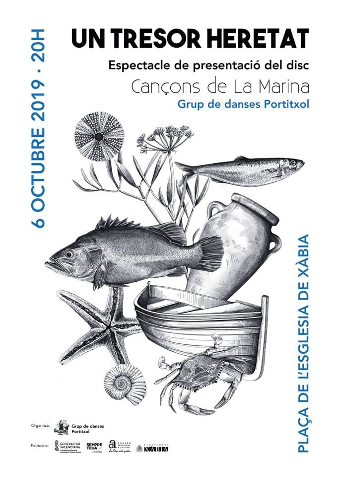 Imagen: Cartel de presentación del espectáculo del Grup de Danses Portitxol
