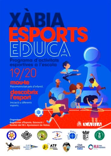 Cartel Xàbia Esports Educa