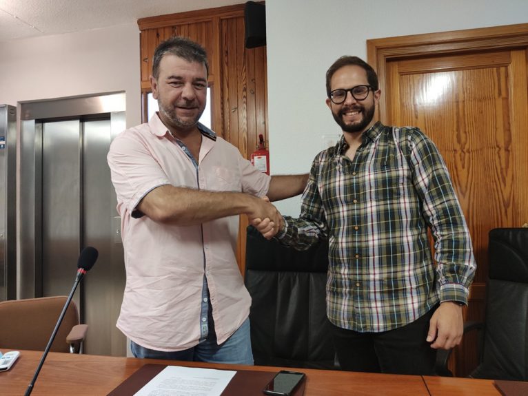 Los concejales de Deportes del Ayuntamiento de Benitatxell y de Xàbia, Toni Colomer (izq) y Alberto Tur (drcha)