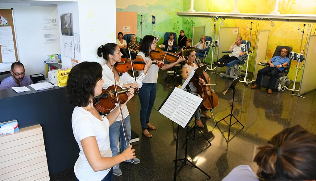 Cuarteto de cuerda en el Hospital de Dénia