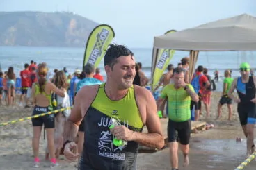 El local Juan Luis Cardona en pleno esfuerzo