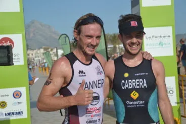 Los dos primeros clasificados Triatlón Olímpico
