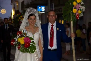 Mayorales 2019 en la ofrenda de flores