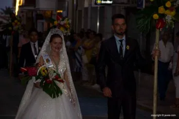 Mayorales 2019 en la ofrenda de flores