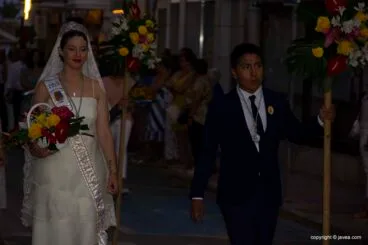 Mayorales 2019 en la ofrenda de flores