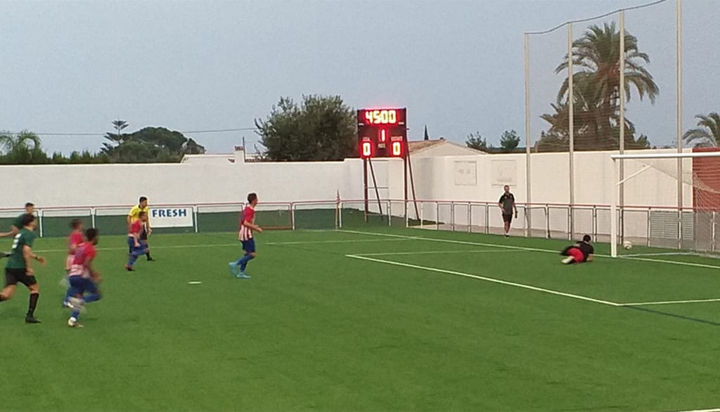 Imagen: Uno de los goles del CD Jávea B ante el Calpe B