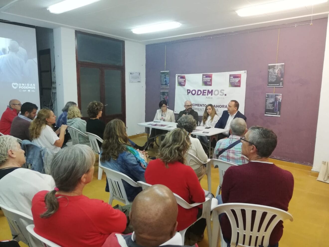 Acto de Podemos ante las elecciones generales