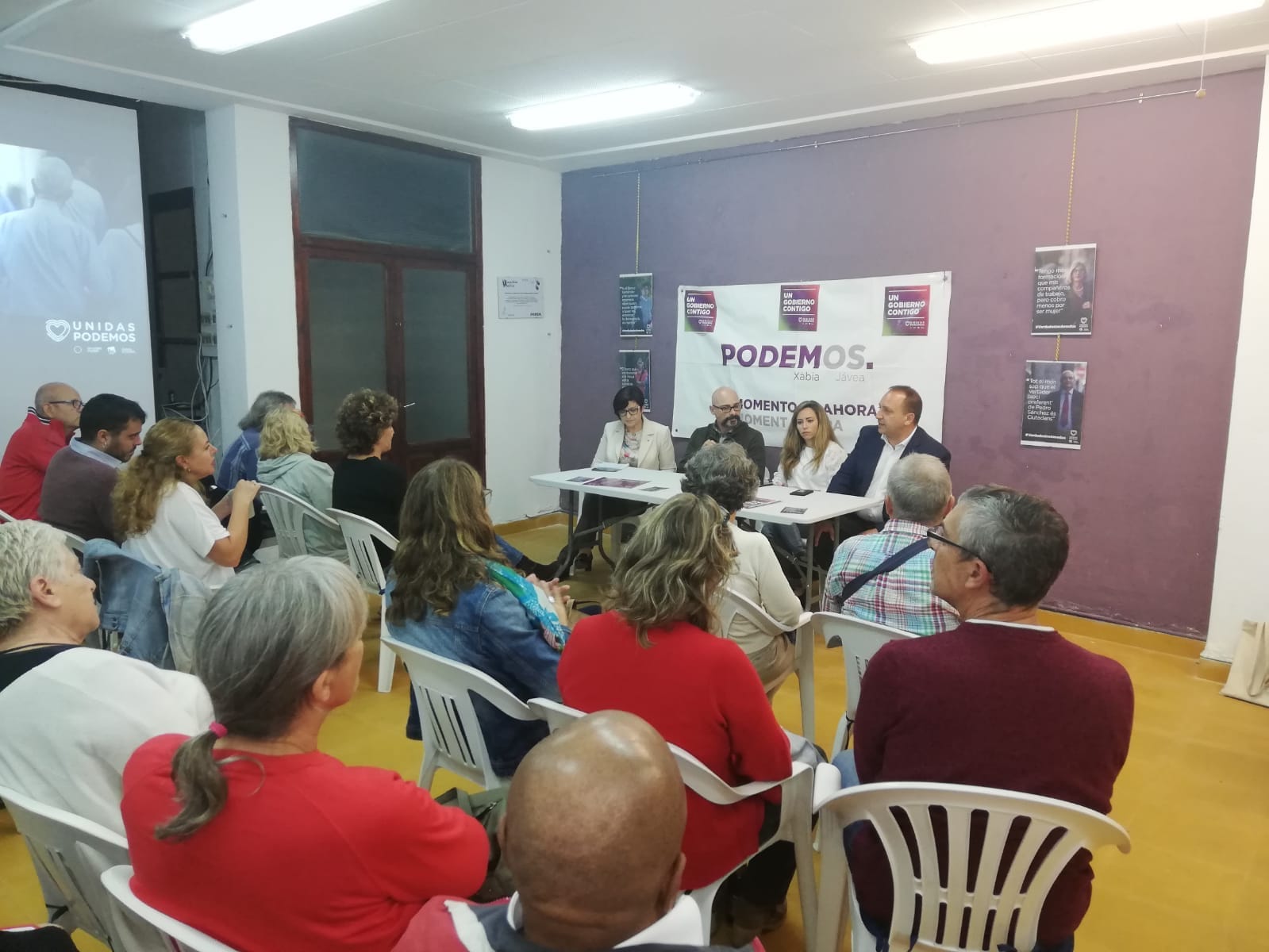 Imagen: Acto de Podemos ante las elecciones generales