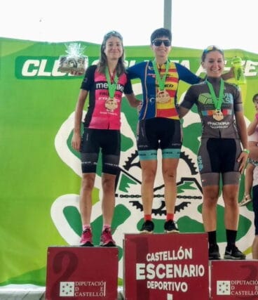 Alicia Margalejo en el podio