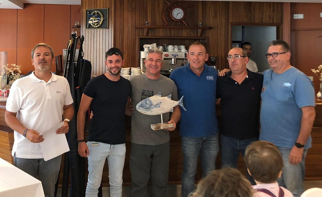 Imagen: Antonio Roselló vencedor del Concurso de Pesca al Currycan de Xàbia